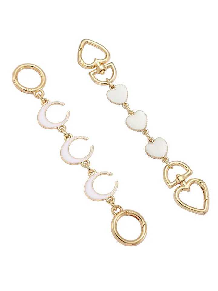 2PCS Purse Chain Extender Bag Extender Chain Purse Strap Extenders for Handbags Crossbody Bag Charms Accessories XJ250607