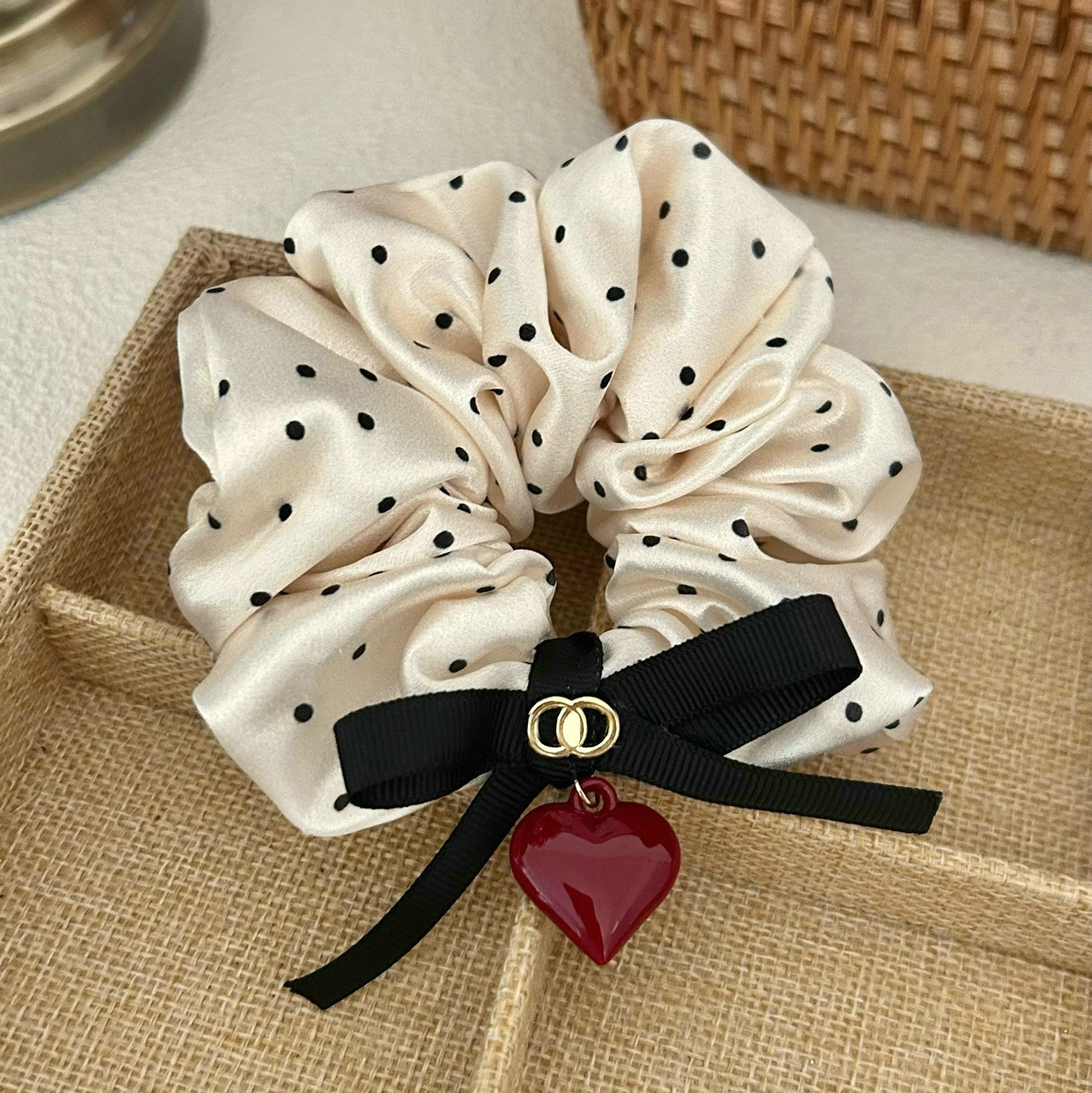 New Style Designer Letter Hair Tie High Elasticity Simple Bow Hair Ring Hair Scrunchie For Tying Hair Simple Versatile Hair Rope And Elastic Band
