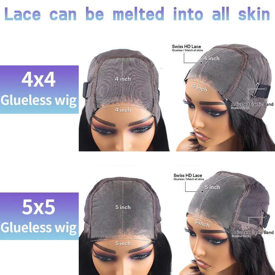 NAMM Body wave Glueless Human Hair Ready To Wear 5x5 Frontal 4x4 Brazilian Closure Wig For Women Lace Front Wigs