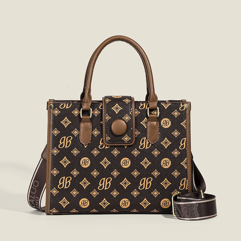 quality Brand High Quality New Style Elegant Bag for Women Summer New Classic Versatile Shoulder Bag Retro Printed Handbag Bags New Free Delivery Desi
