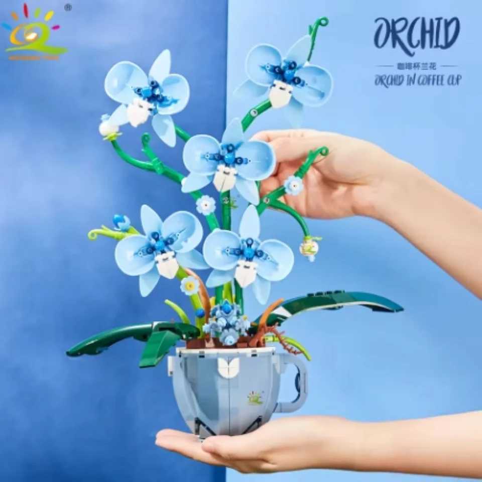 567 PCS Flower Bouquet Building Blocks Eternal Roses DIY Gift for Valentines Day Anniversary Creative Romantic Bricks Botanical Z250607
