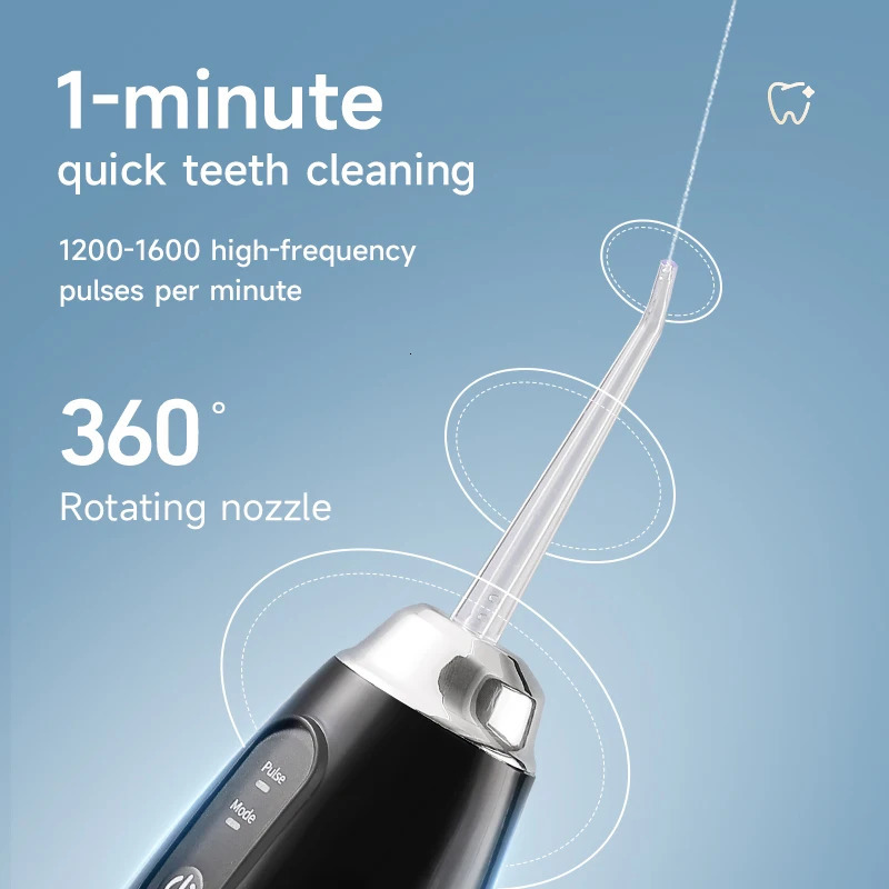 Portable Smart Electric Oral Irrigator Water Flosser 4 Jets 3 Modes Rechargeable Dental Water Jet Irrigator Dental Teeth Cleaner 250605