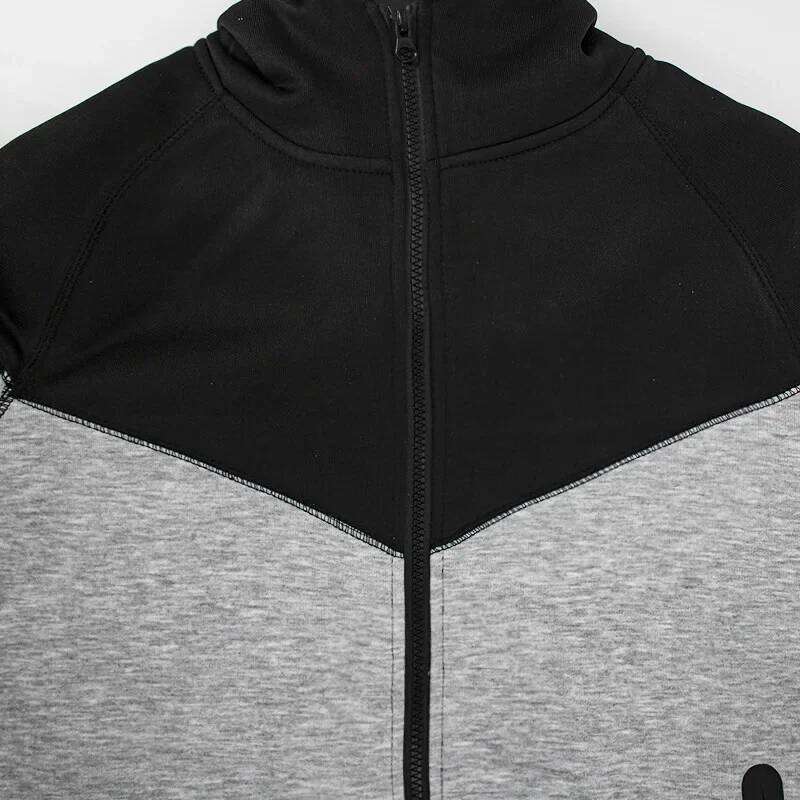 Men's Cross-Border Hooded Sweatshirt European Style New Sport Suit One Set Customized Factory Wholesale Defined