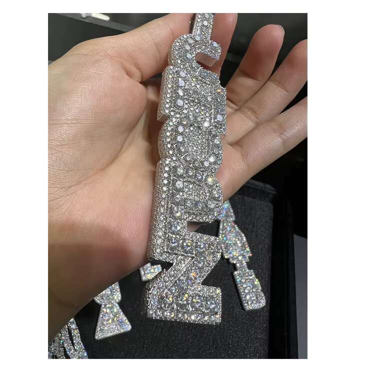 High Quality Luxury VVS Moissanite 925 Silver Plated Manufacturer Direct Sales Freezing Point Luxury Necklace