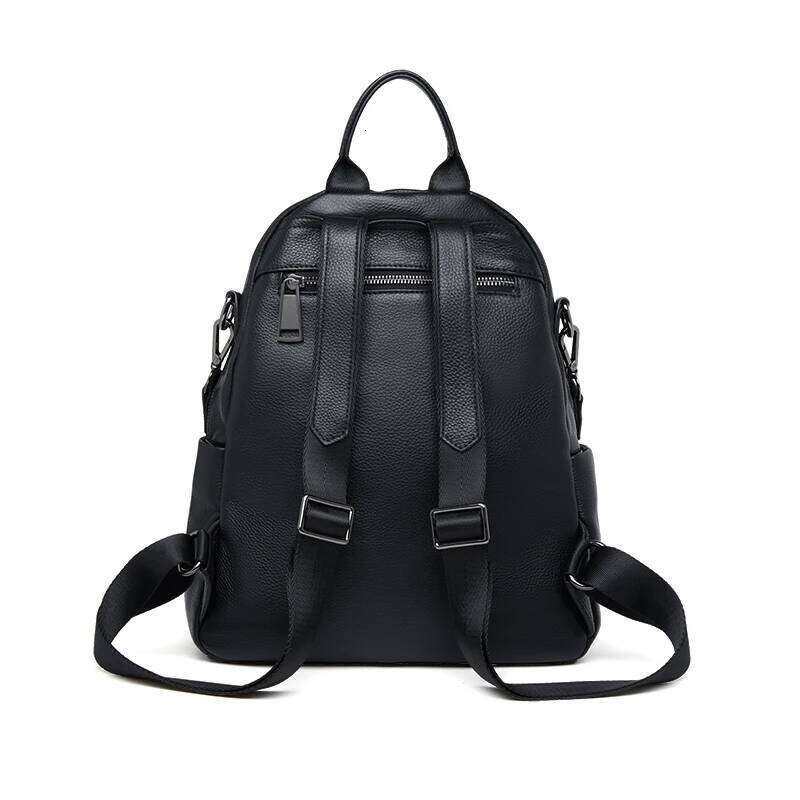 ZOOLER 2025 New First Layer Genuine Leather Designed Plaid Large Capacity Backpack School Bags College Girl Hot#SC1703