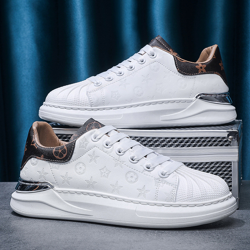 designer shoes Spring 2025 New white sneakers, men's trendy shoes, Korean version fashionable casual sports shoes, men's sneakers, men'