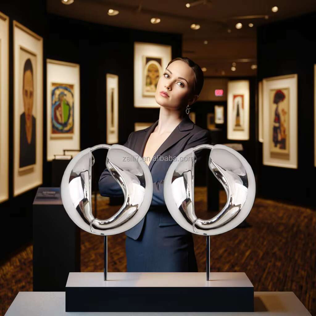 Luxury Unique Womens Stud Earrings Minimalist Cool-Neutral Style Smooth-Surface Round Ear Rings Gold Plated