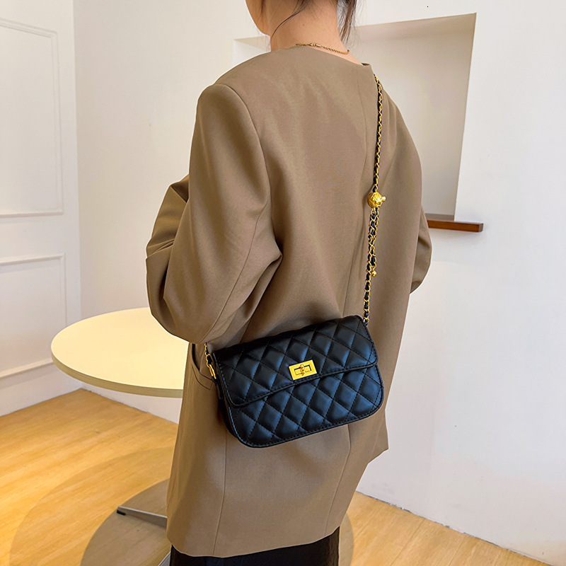 designer French Niche Design Small Square Bag for Women 2025 Fashion Trendy Chain Underarm Bag Single Shoulder Crossbody Small Square Bag