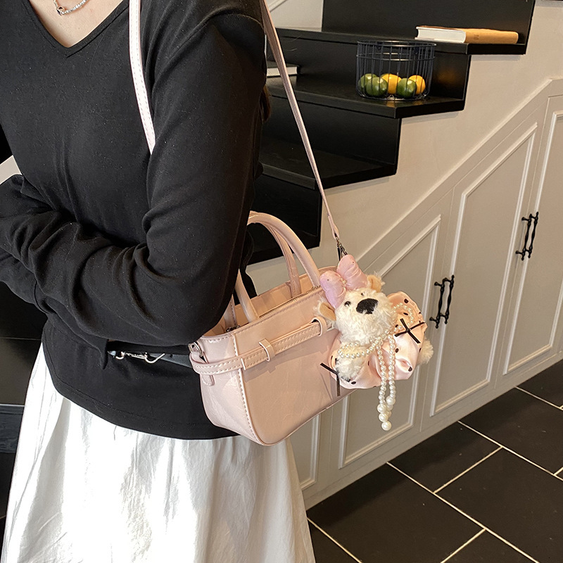 designer Summer Simple Handbag for Women 2025 New Trendy Fashion Korean Style Small Tote Bag Versatile Shoulder Bag Bucket Bag