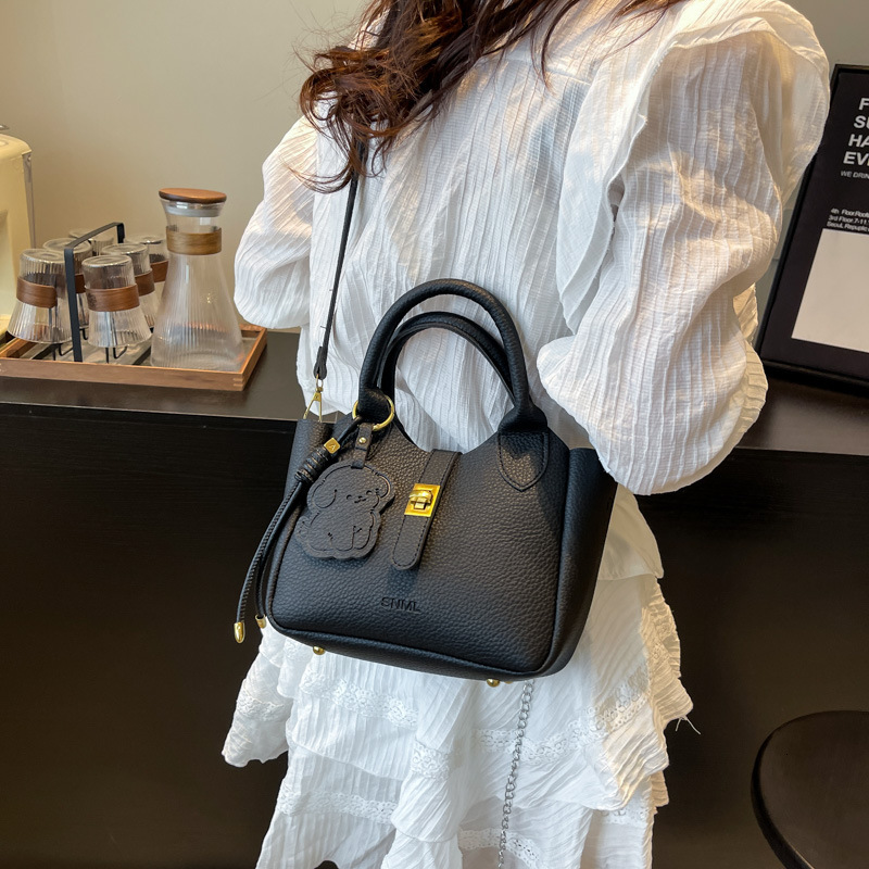 designer Korean Style Handheld Basket Bag for Women, Unique Design Handbag, 2025 New Large Capacity Bucket Bag, Shoulder Bag
