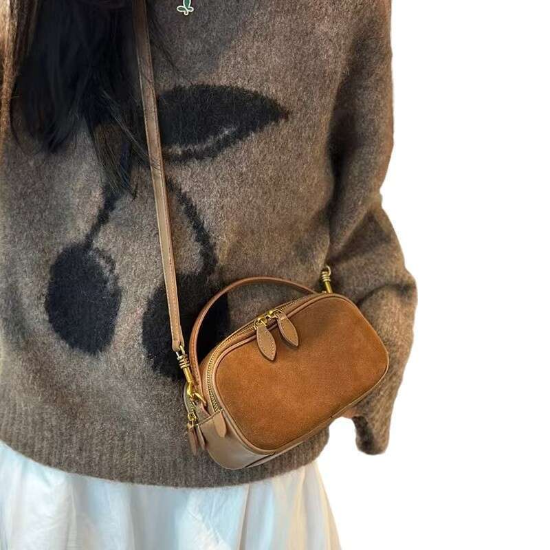 Handbag Shoulder Bag For Women Genuine Leather Women's 2025 New Niche Design Crossbody Versatile High-End