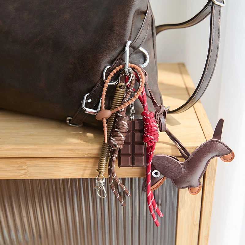 New Woven Rope Keychain Bag Decoration Hanging Keychain Tassel Phone Case Bag Charms Y2k Bag Pendant XJ250607