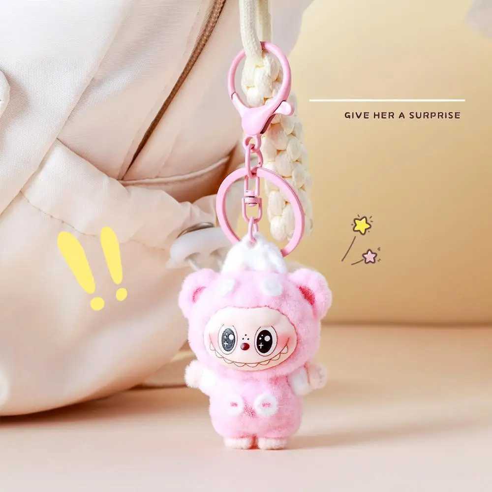 Cute Plush Fabric Bear Keychain Small Pendant Creative Little Gift Schoolbag Pendant Claw Machine Z250607
