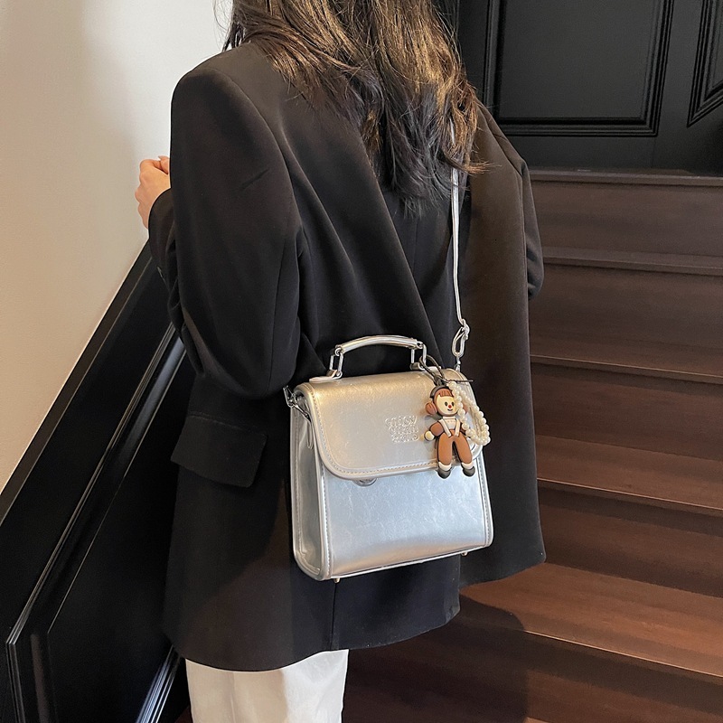 designer Vintage Bag for Women Spring Summer Handbag 2025 New High-end Simple Small Square Bag Multifunctional Casual Backpack