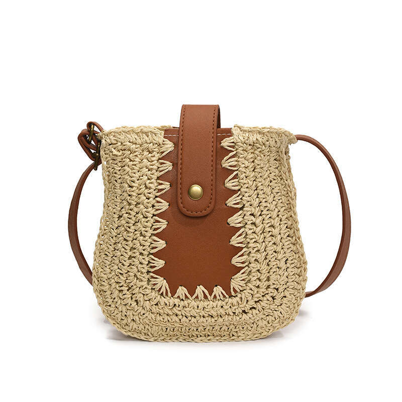Straw Woven for Women 2025 New Summer Fashion Niche Beach Crossbody Stylish Ladies Shoulder Phone Bag
