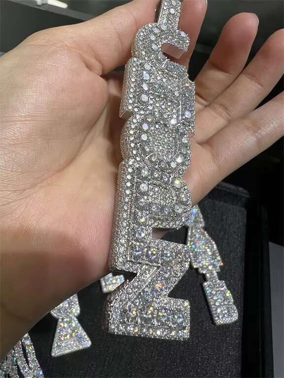 High Quality Luxury VVS Moissanite 925 Silver Plated Manufacturer Direct Sales Freezing Point Luxury Necklace