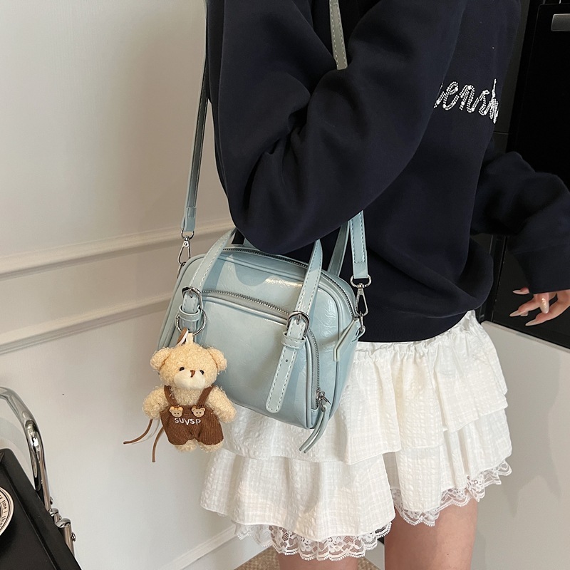 designer Cute Girl Handheld Small Square Bag Women's Bag 2025 Summer New Trend Korean Version High-end Fashion Single Shoulder Crossbody Bag