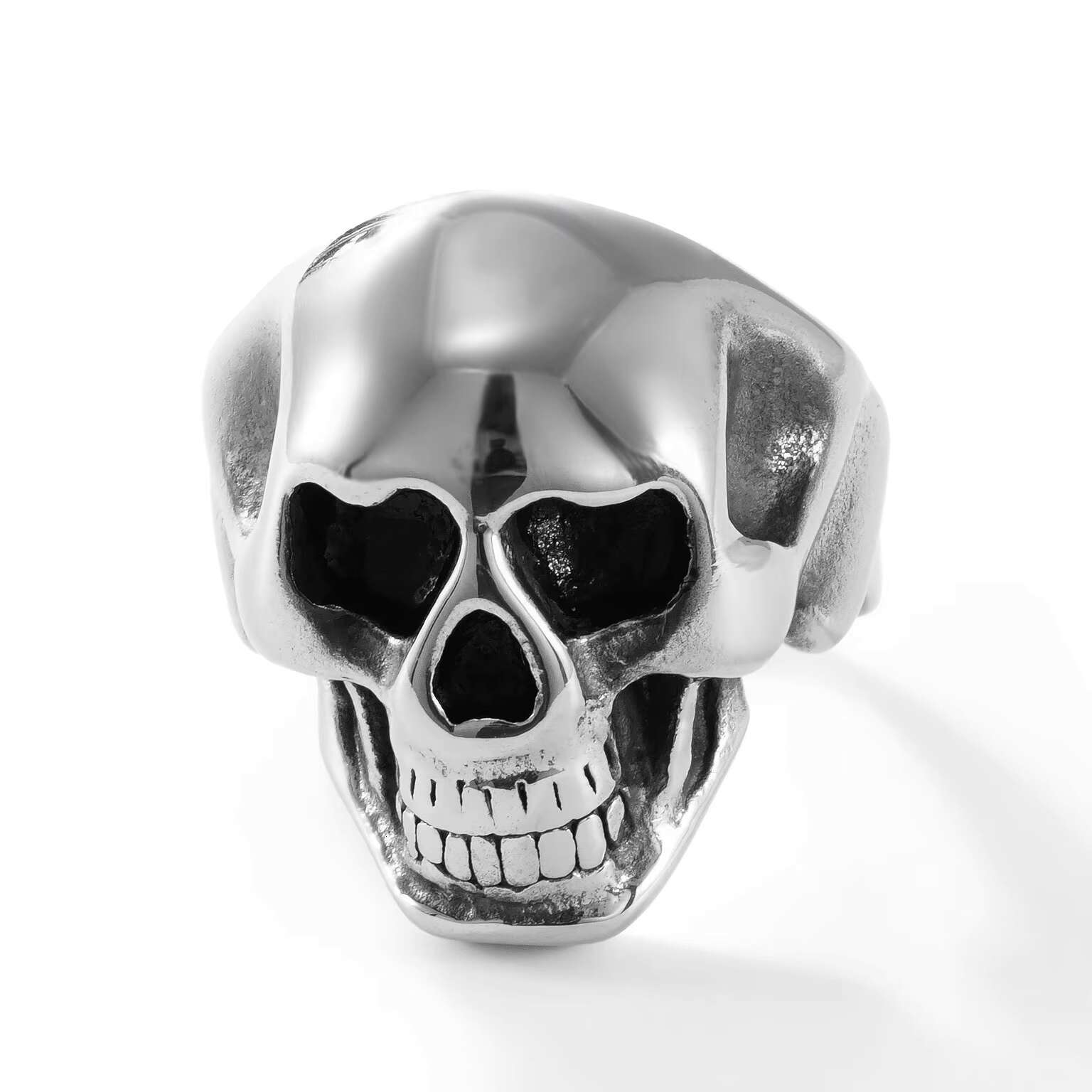 High Quality Stainless Steel Skull Ring for Men Non-Fade Hypoallergenic Jewelry for Weddings Engagements Gifts Parties
