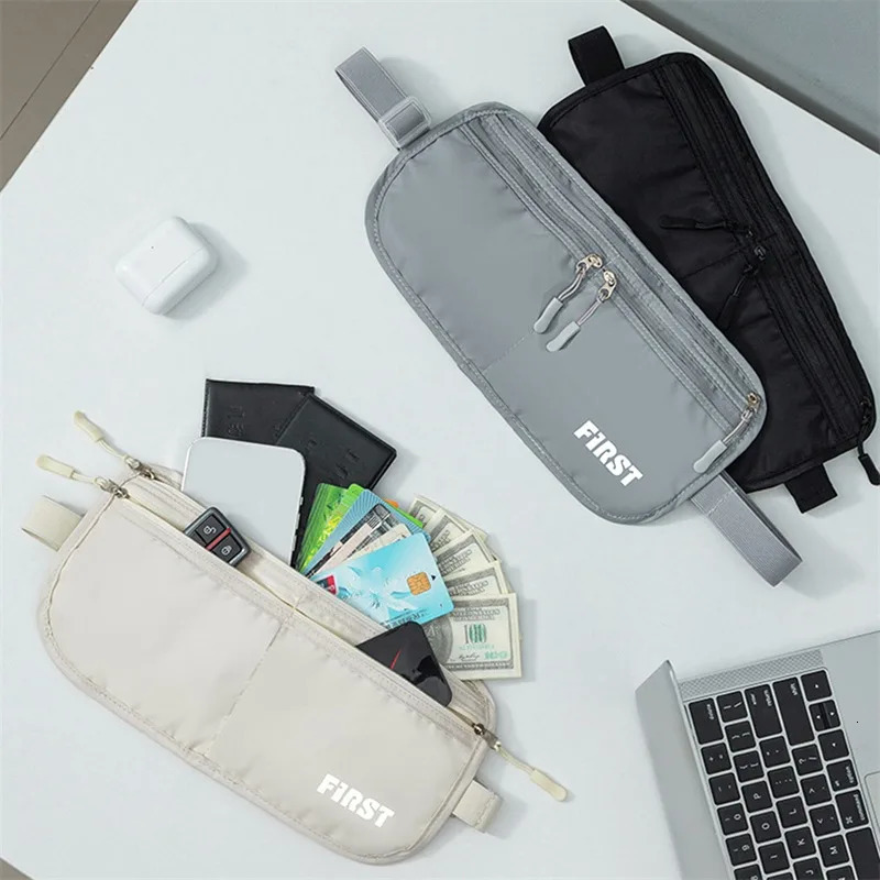 Foldable Women Sports Waist Bag UltraThin Waterproof LargeCapacity Run Light Pouch Antitheft Packs Invisible Pack 250605