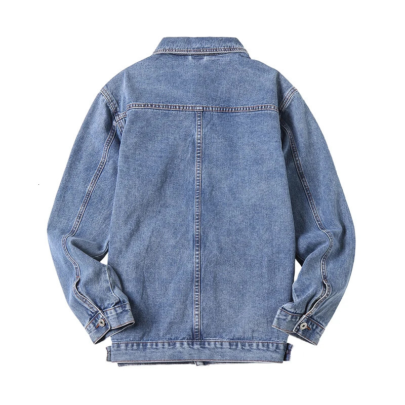 Oversized Mens Denim Jacket 2023 Autumn Cotton Jean Coats Loose Fashion Casual Streetwear Male Clothing 5XL 6XL 7XL 250530