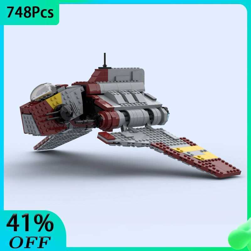 NEW Nu class Attack Shuttle Republic Version MOC Building Blocks Model SpaceShip Battle Bricks Toys Kids Gifts Z250607