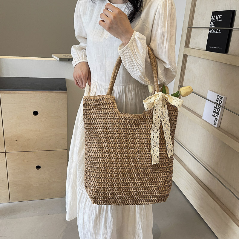 designer Summer Versatile Straw Bag for Women 2025 New Large Capacity Shoulder Tote Bag Beach Vacation Woven Beac