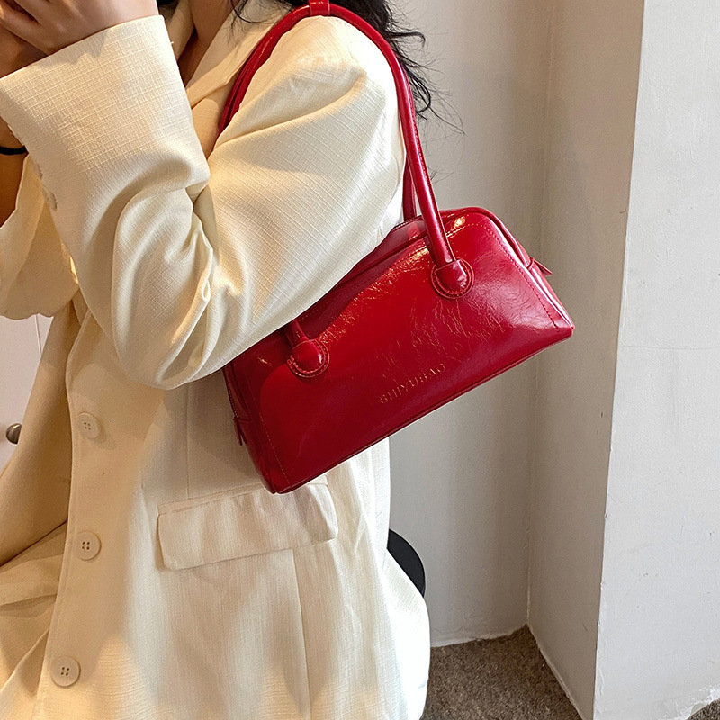 designer Niche Design High-Quality Large Capacity Shoulder Underarm Bag 2025 New Korean Style Fashion Baguette Small Square Bag