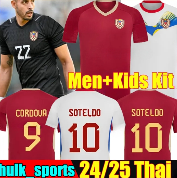 2024 Venezuela soccer jerseys 2025 national team ROMO RONDON SOTELDO CADIZ BELLO SAVARINO SEGOVIA ARAMBURU R. RAMIREZ HERRERA YRIARTE men kids kit football shirt