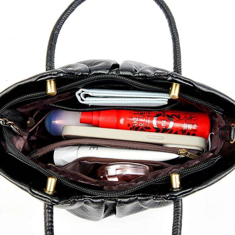 Lady Light High-End Design Large Capacity 2025 New Fashion PU Artificial Eco-Friendly Leather Single Shoulder Bag