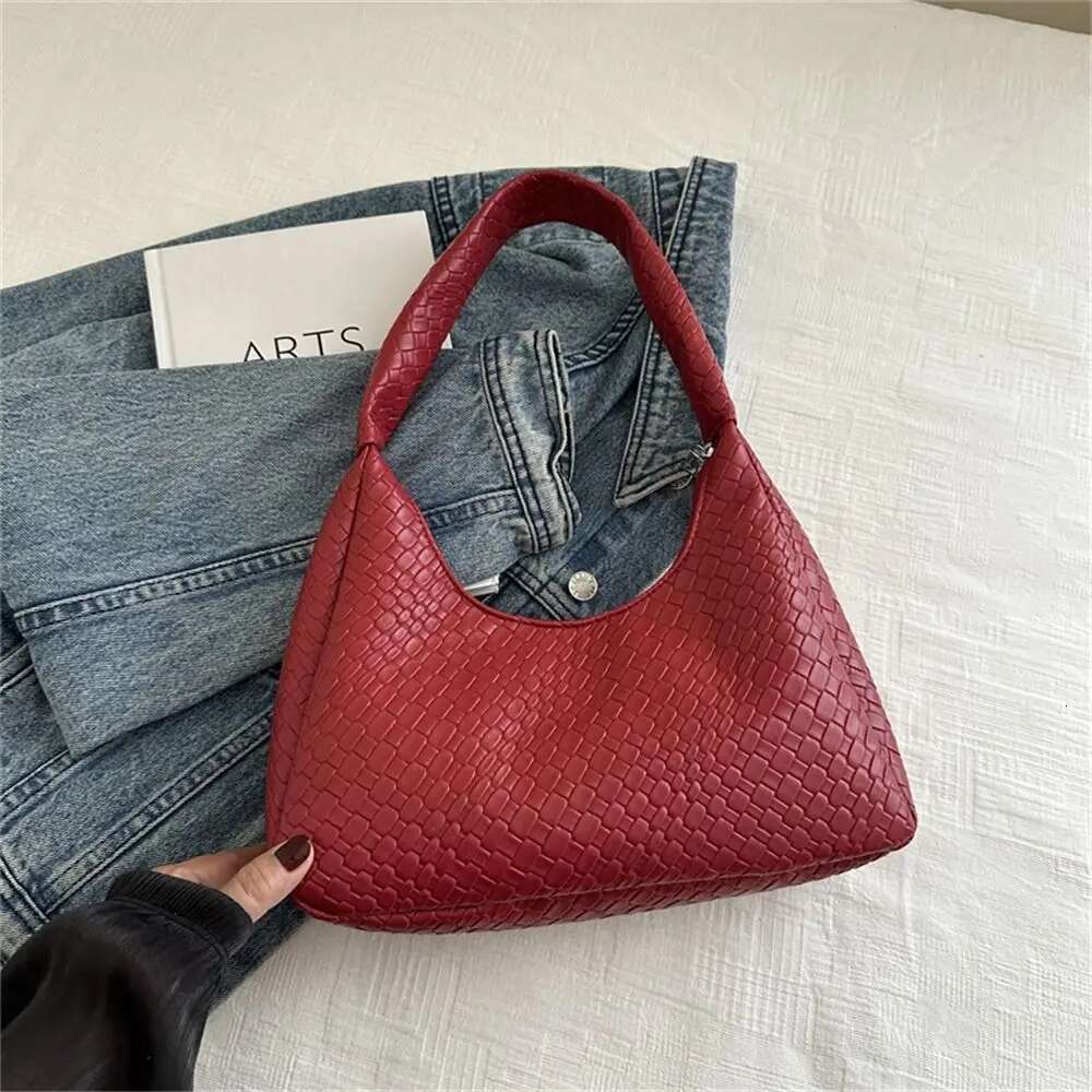 New French Style Tote for Women PU Leather Single Shoulder Underarm Bag Designer Handbag Travel Expanding Folders bag