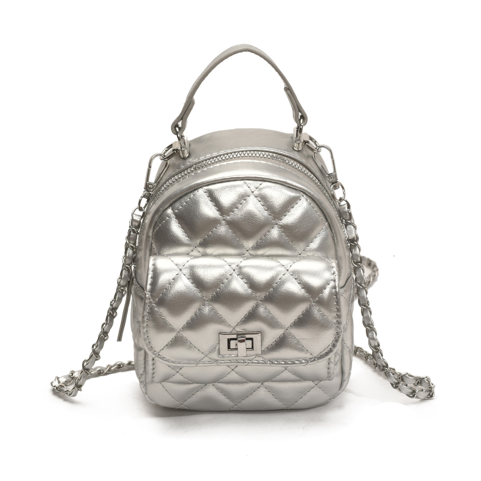 designer High-End Niche Quilted Chain Backpack for Women 2025 New Fashion Versatile Small Backpack Handbag