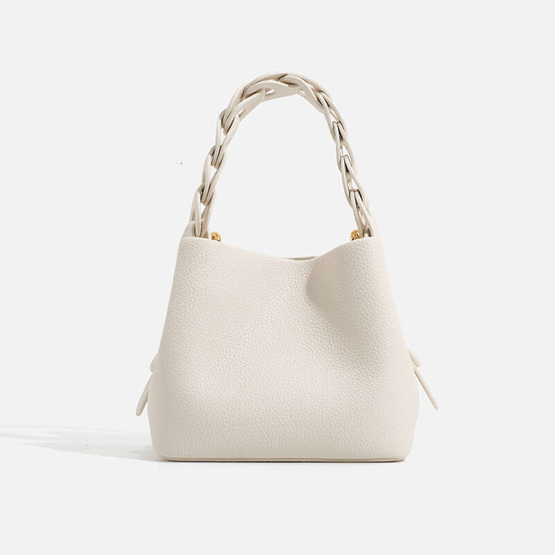 Niche Design Woven Bucket 2024 Autumn New Fashion Basket Bag Mini Shoulder Crossbody Handbag