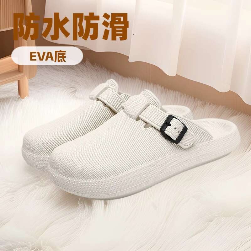 2025 New EVA Cushioning Slippers Women Trendy Closed-Toe Outdoor Non-Slip Beach Sandals for Men