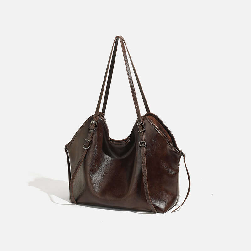 Casual Style Soft Leather Tote for Women 2024 Autumn Winter New Large Capacity Fashion Shoulder Crossbody Bag