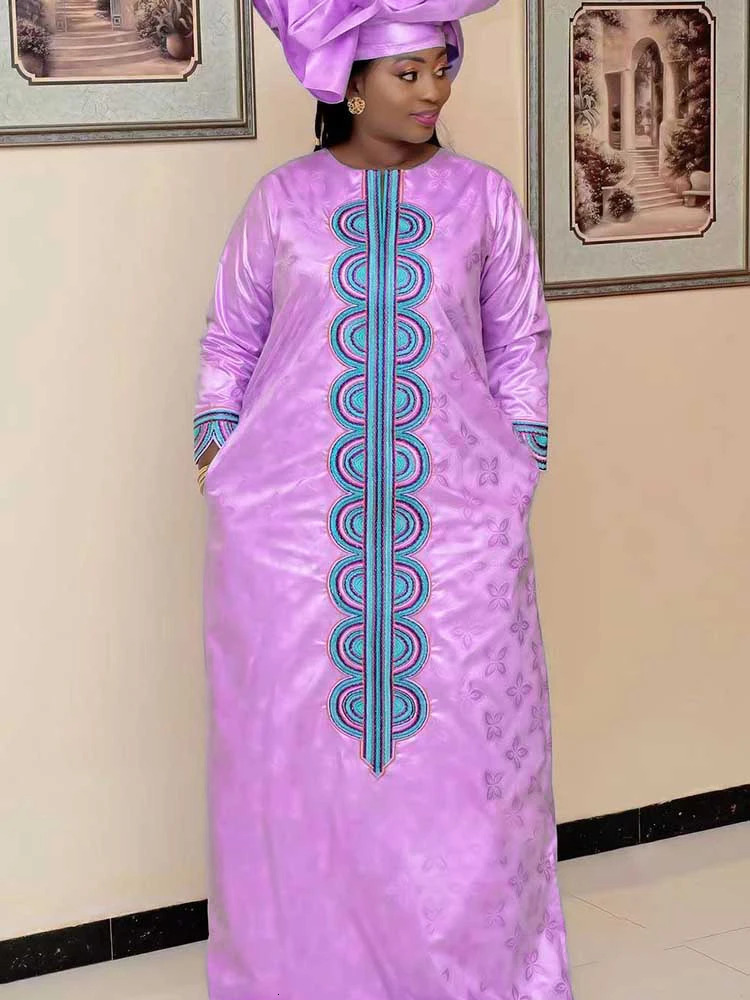 Original Bazin Riche Long Dresses Sexy Women Traditional Wedding Party Clothing Top Quality Bazin Riche Original Dresses 250603