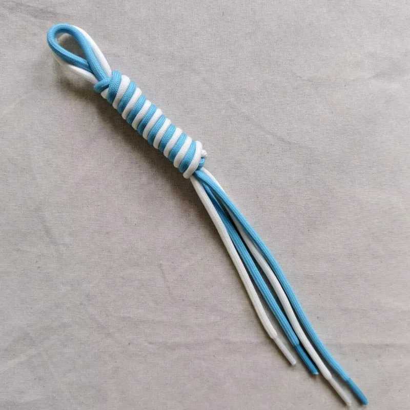 INS DIY Bag Pendant Nylon Handmade Braided Rope Keychain Colorful Keyring For Women Bag Charm Handbag Hanging Dec Key HolderXJ250607