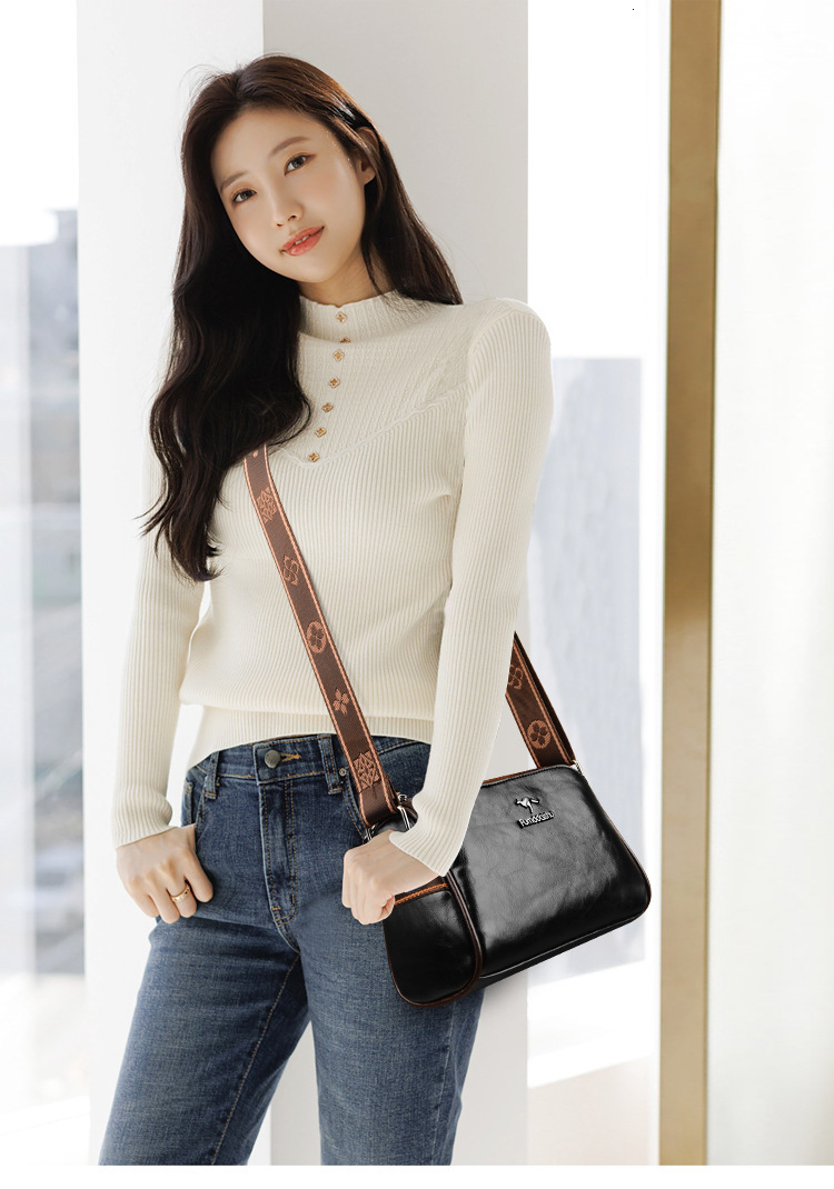 Free Shipping 2025 New Designer Bag Cross-border Fashion Luxury Wallet Retro Double-sided Lightweight Shoulder Bag High-quality Trendy Handbag