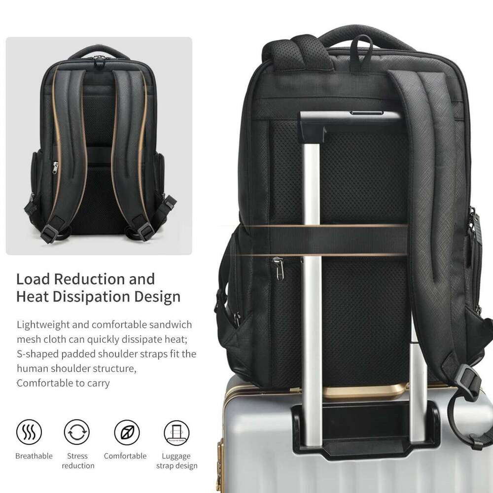 Lifetime Warranty Men 15.6Inch Laptop Backpack Waterproof College Schoolbag Travel Bag Business Bags Connect Series