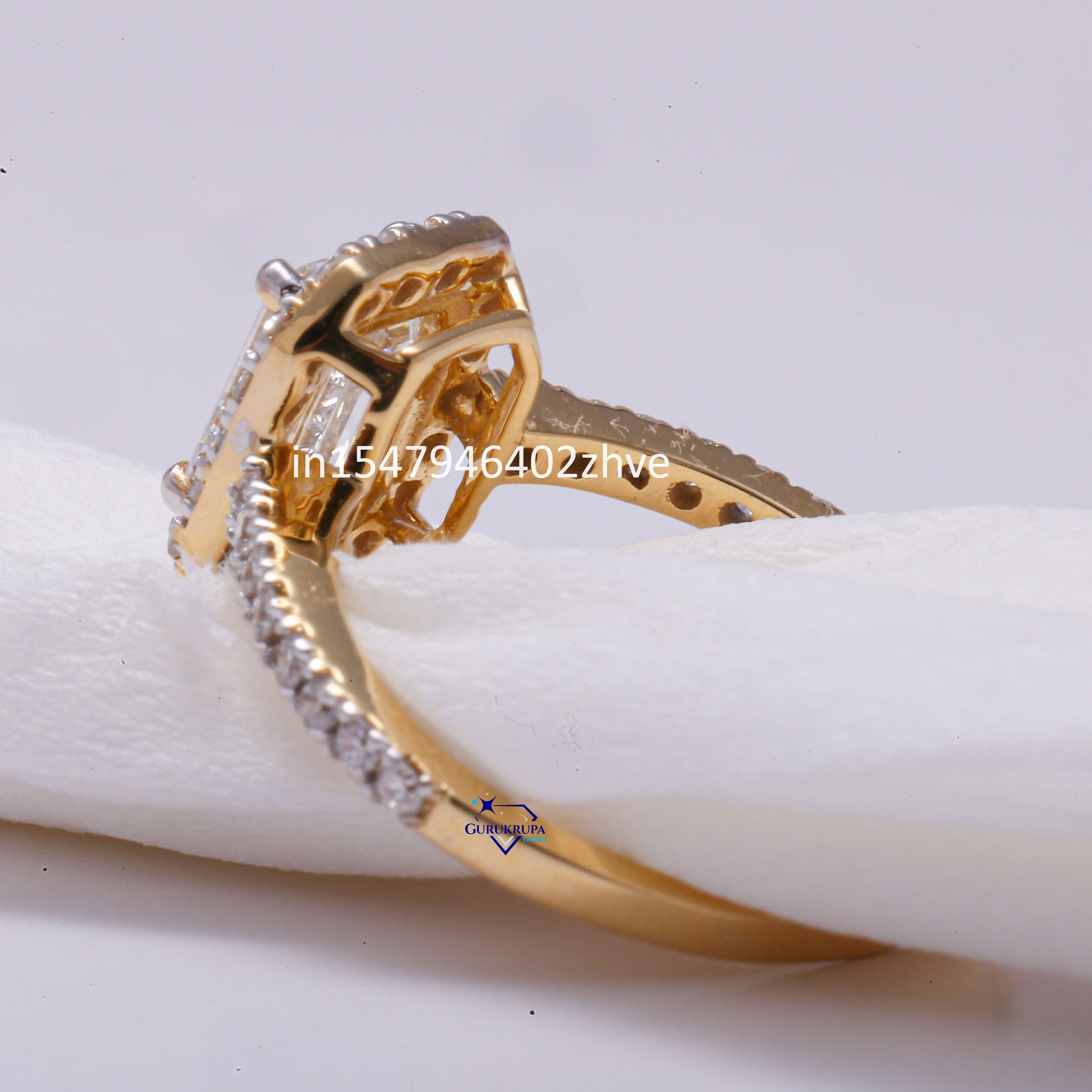 Attractive and Trendy Womens Ring Exudes Timeless Elegance Making 14 Kt Yellow Gold Lab Grown Diamond Ring in Vvs Clarity