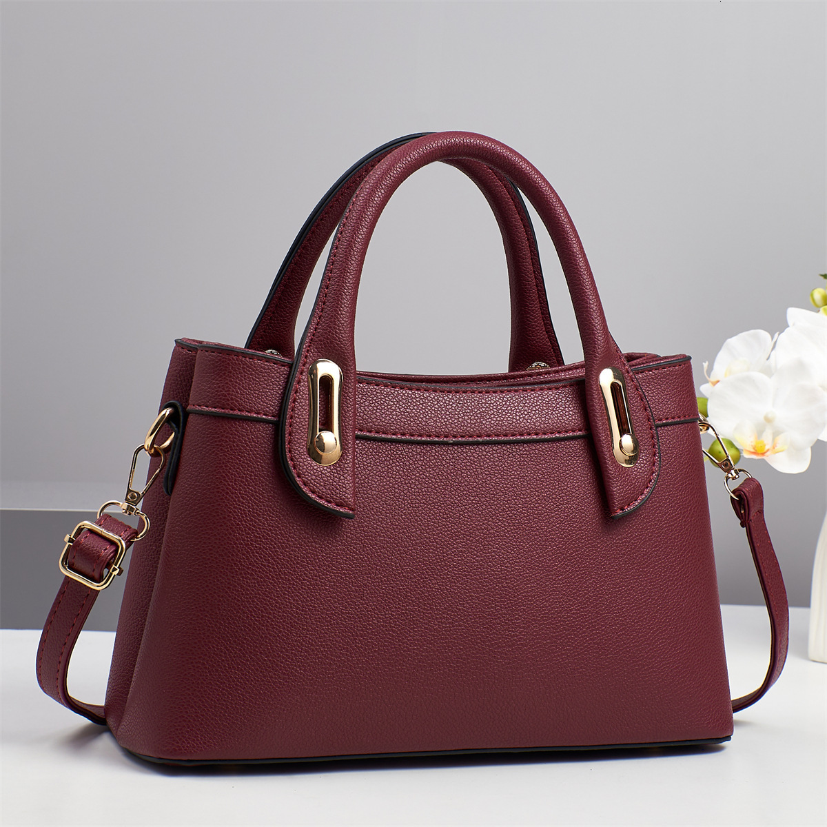Luxury Brand Designer Bag Foreign Trade Simple Fashionable Elegant Solid Color Women's Shoulder Bag Large Capacity Stylish Handbag Patchwork Cros
