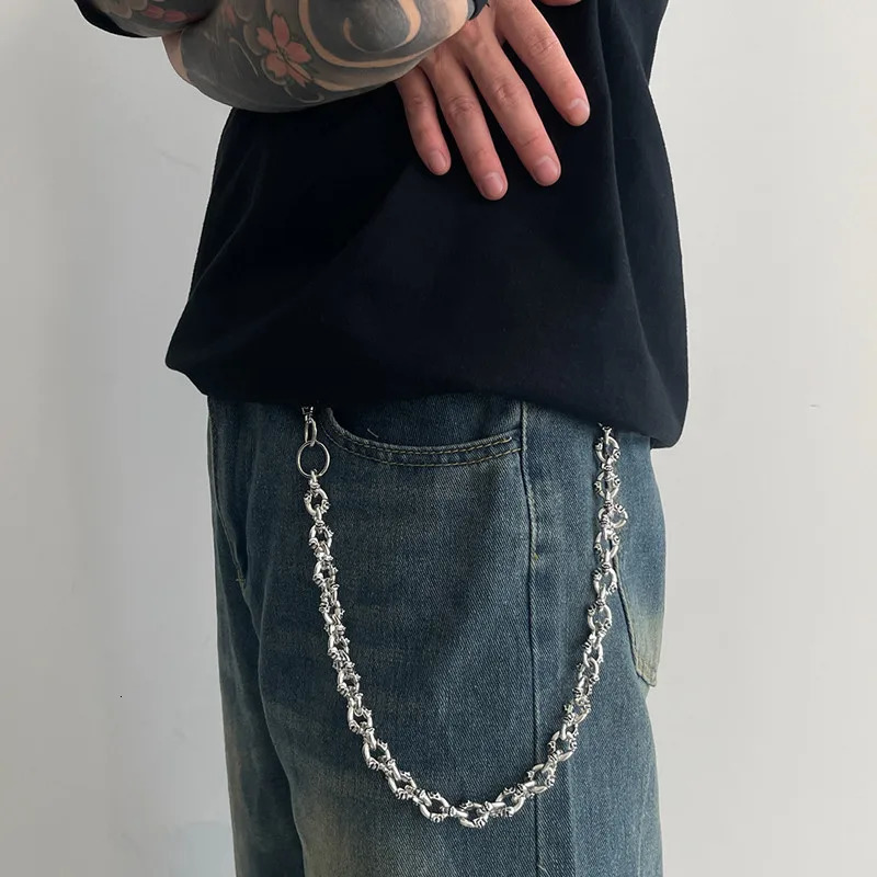 Retro Pants Chain Men Multi-function Ones Waist Accessories Metal Punk Hip Hop Pants Chain y2k 250530