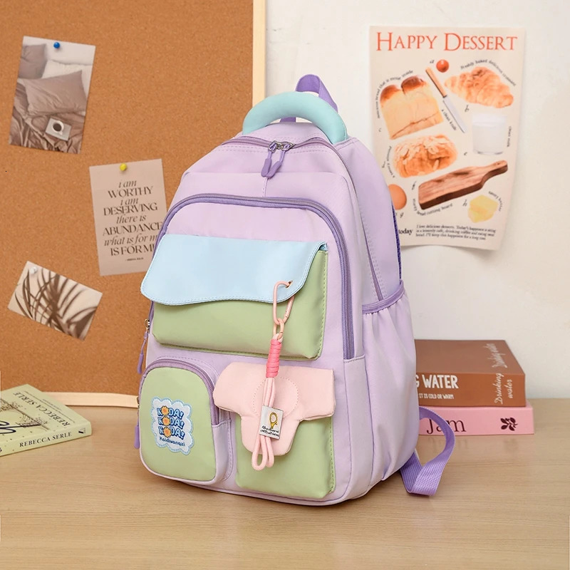 Japanese Style Girlish High Aesthetic School Bag for Girls Large Capacity Backpack Junior Students and Primary 250605