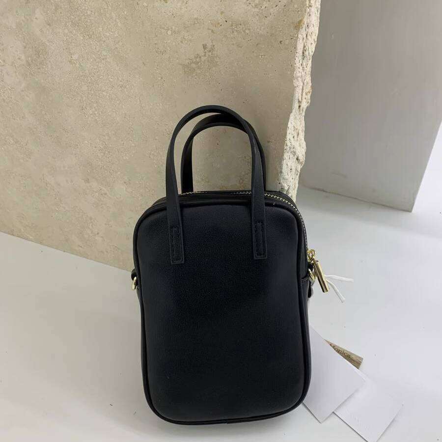 Korean Style Candy Color Top Layer Cowhide Phone Exquisite Handbag Genuine Leather Shoulder Crossbody Small Bag for Women