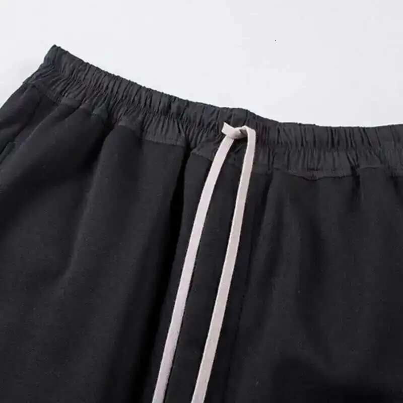 HKSH Summer Men's Tide Fashion High Street Half Length Pants Straight Hanging Crotch Shorts Dark Chic Cotton Capris Punk Hk1397