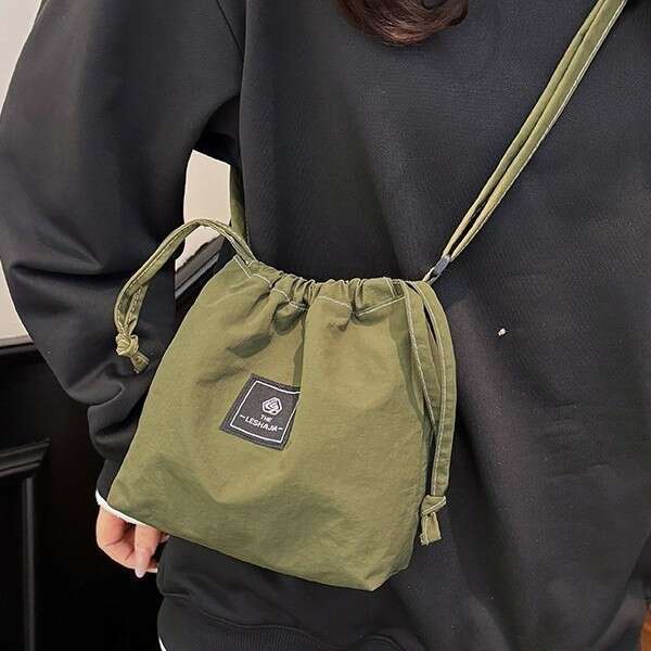2025 Spring New Fashionable Niche Design Small Square Trendy Casual Textured Women's Shoulder Crossbody Bag