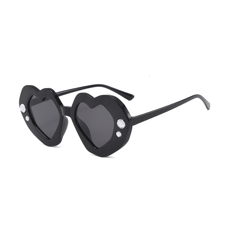 New Heart-Shaped Children's Sunglasses Cool Cute Boys Girls UV Protection Sunshade