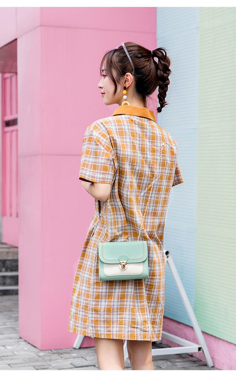 Free Shipping 2025 New Designer Bag Luxury Wallet Korean Stitching Color Blocked Mobile Phone Bag Shoulder Bag Embroidered Women's Handbag