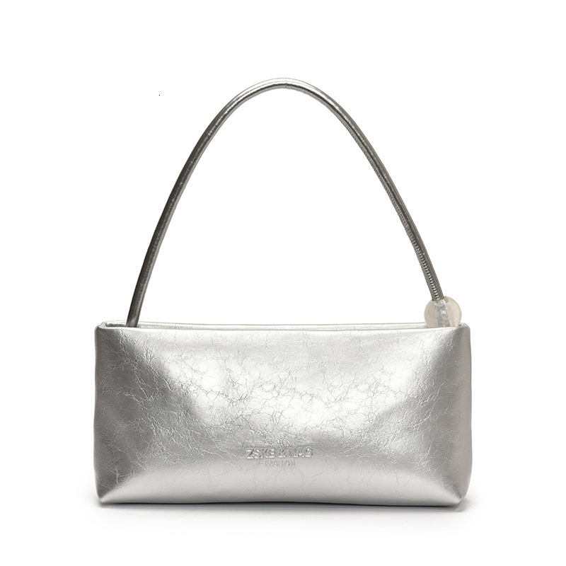 designer Korean Style Niche Simple High-end Handbag for Women 2025 Summer New Trendy Fashion Single Shoulder Underarm Baguette Bag