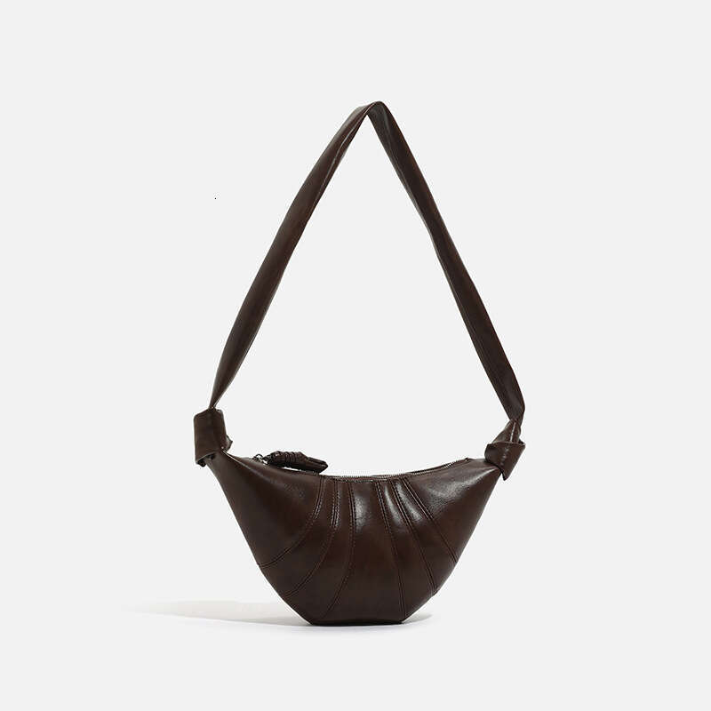 Women's Soft Simple Fashion Horn 2024 New Textured Dumpling Personalized Commuter Trendy Crossbody Bag