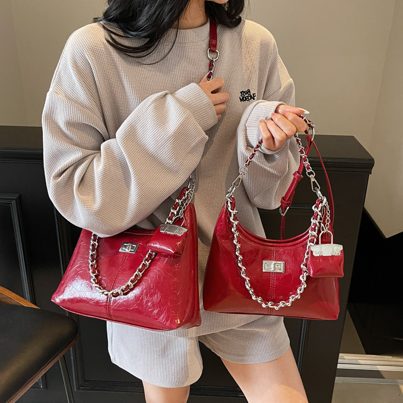 designer Quilted Stitch Chain Handbag for Women 2025 Spring New Trendy Crossbody Bag Versatile Shoulder Underarm Bag